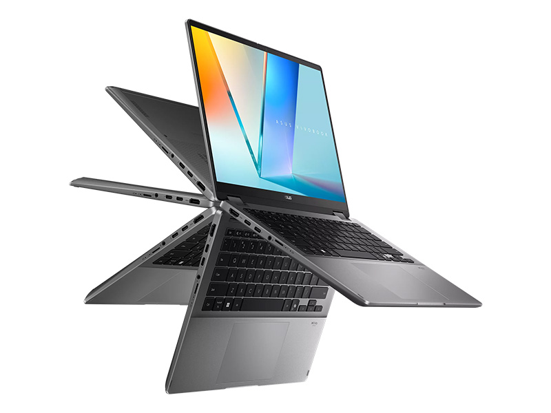 Asus Vivobook 14 Flip TP3407SA-SG349W | Intel® Core Ultra 5 226V | 16GB | 512GB SSD PCIe | Intel® Arc™ Graphics | NPU Up to 40TOPS | 14 inch WUXGA OLED | Touch Screen | Win 11 | LED KEY | IR Camera | 0226